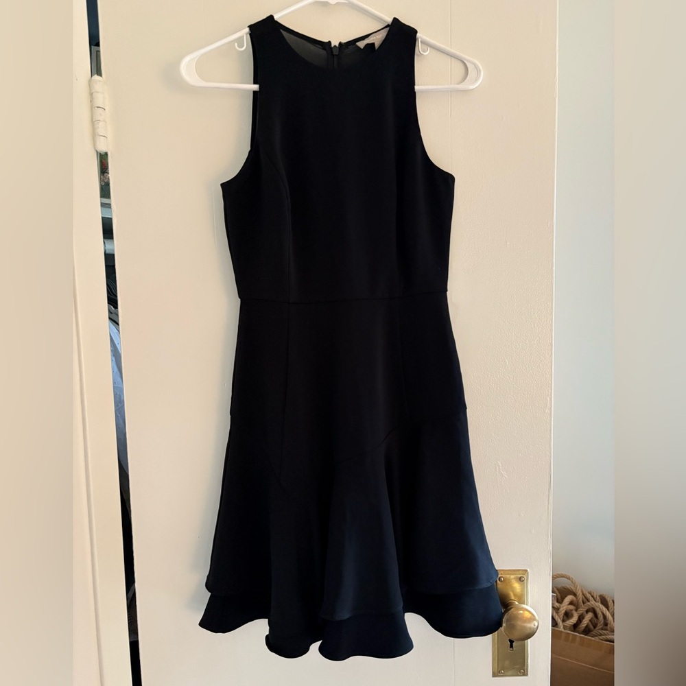 Banana Republic Black Halter Fit and Flare Dress